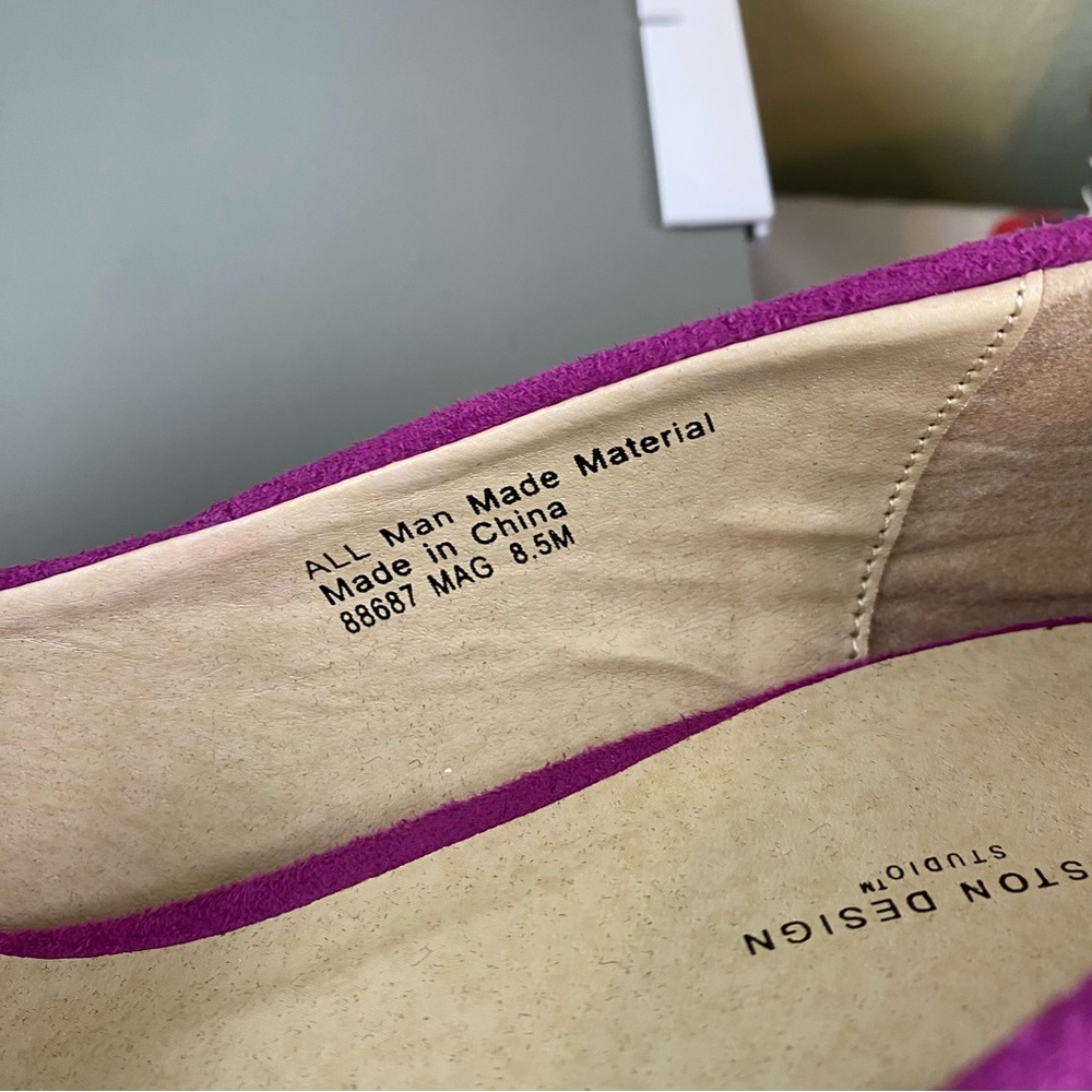 New Boston Proper fuchsia stuuded high heels Size 8.5 - Picture 6 of 7